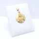 Medalla escapulario en oro 18k amarillo Medalla escapulario en oro 18k amarillo
