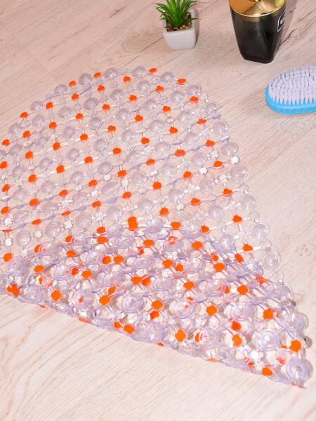 ALFOMBRA PARA BAÑO NARANJA