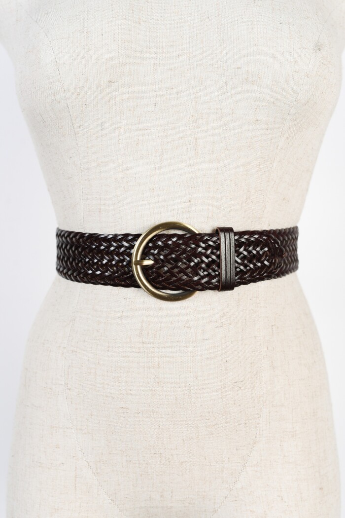 Cinto Trenzado Marron