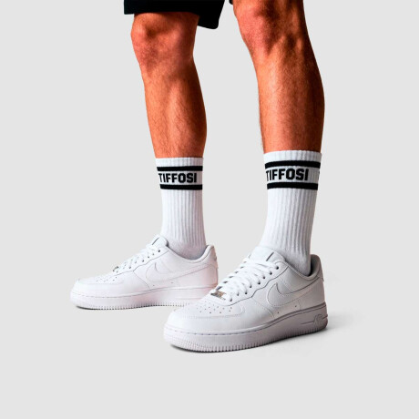 Medias Tiffosi Stripes 114 de Hombre Blanco