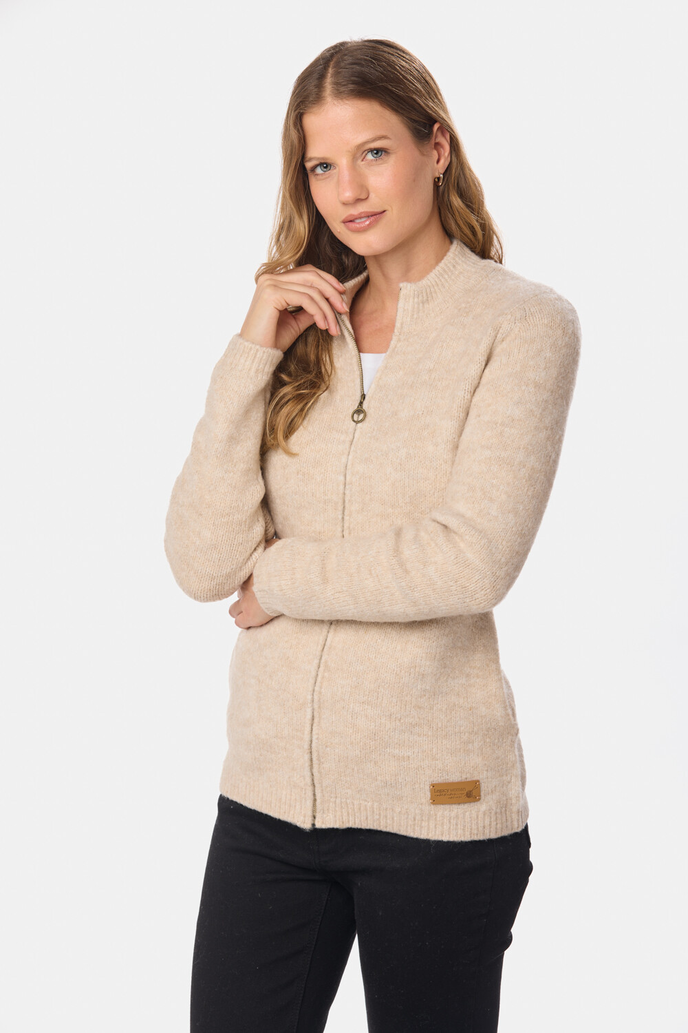 CAMPERA TEJIDA Beige