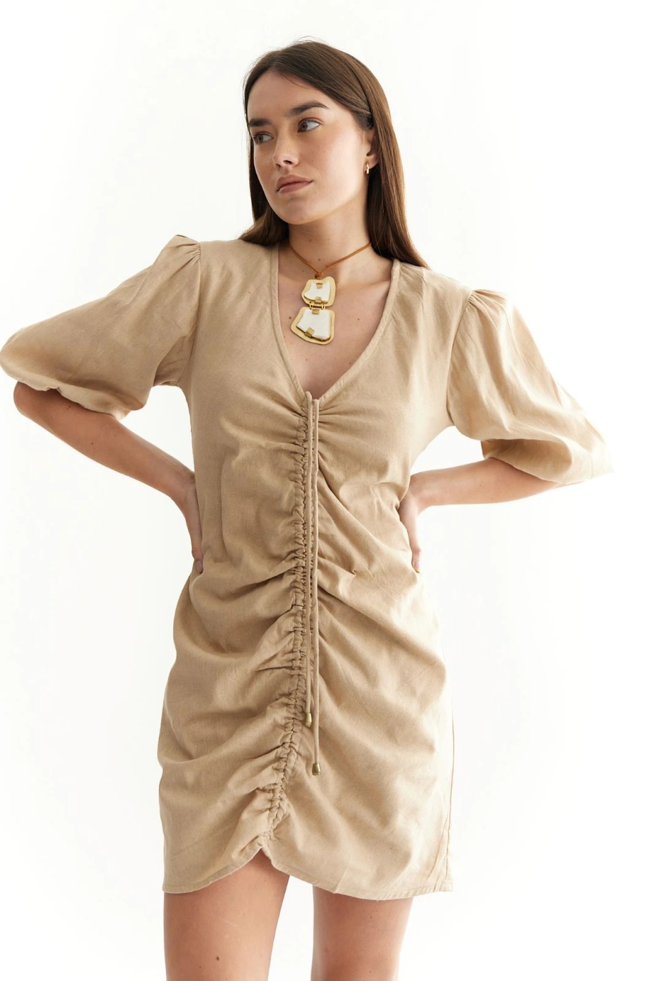 Vestido Indi beige l