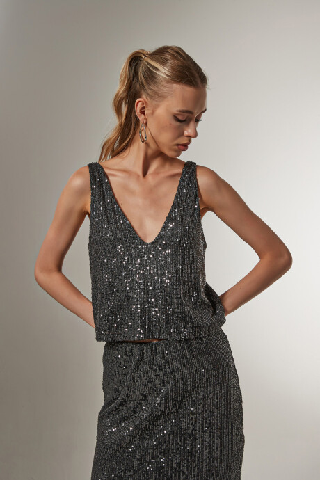 Blusa Explora Gris Oscuro
