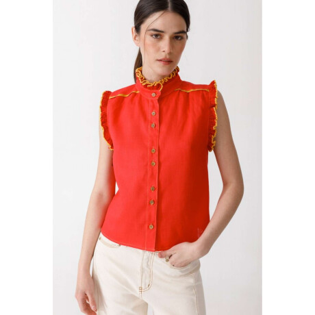 Pre Venta Blusa Cereza Detail Rojo