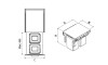 Cubo de basura 48 lt (60cm) Gris Cubo De Basura 48 Lt (60cm) Gris