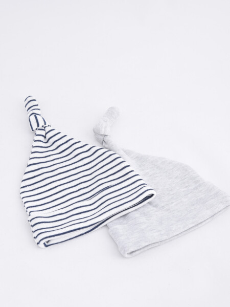 Gorro de algodón estampado Gris