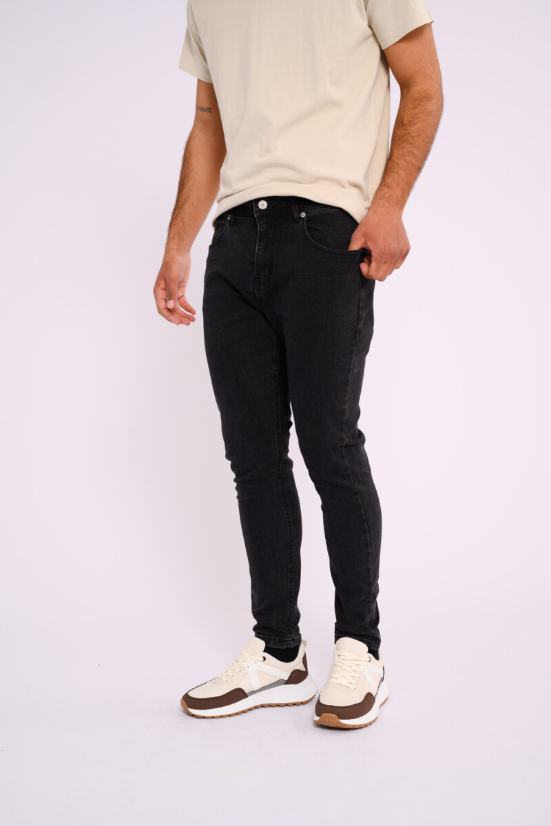 Pantalón de jean skinny Negro