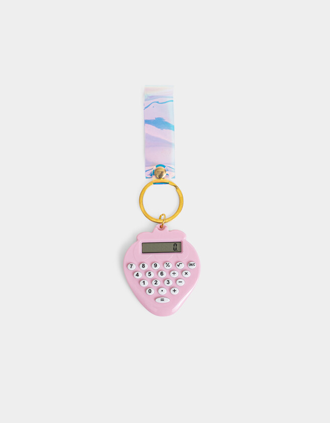 Llavero Lúdico Llavero Con Calculadora "berry" - Rosa Claro