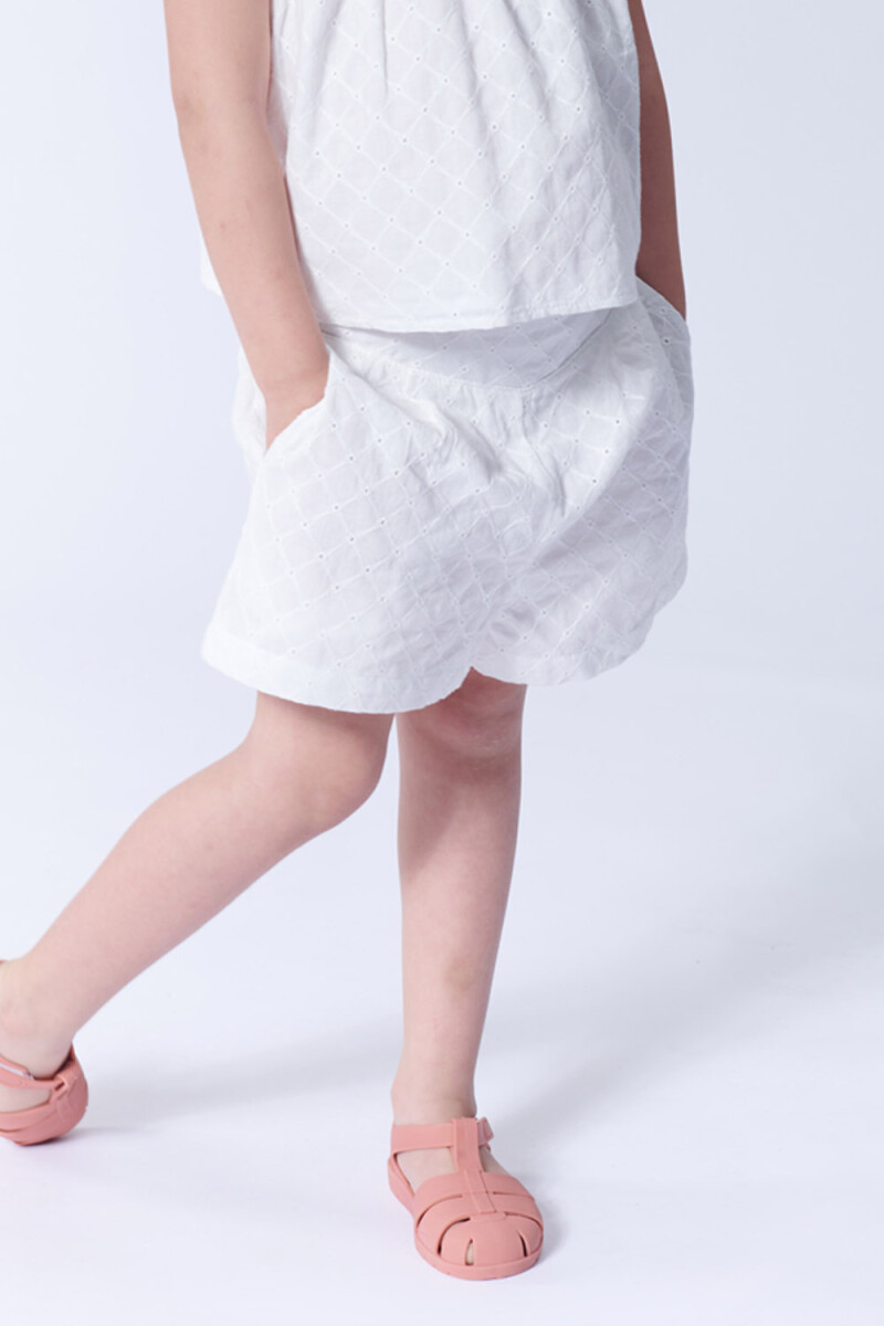 Short borderie Blanco