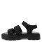 Sandalias de Niña MINI Miss Carol DRAGA con dos tiras Negro