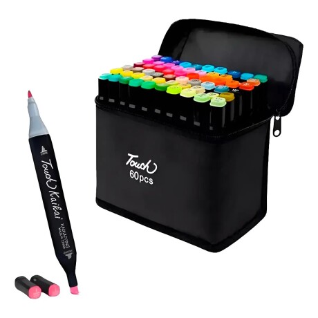 Set Marcadores Colores Doble Punta 60 Piezas 001