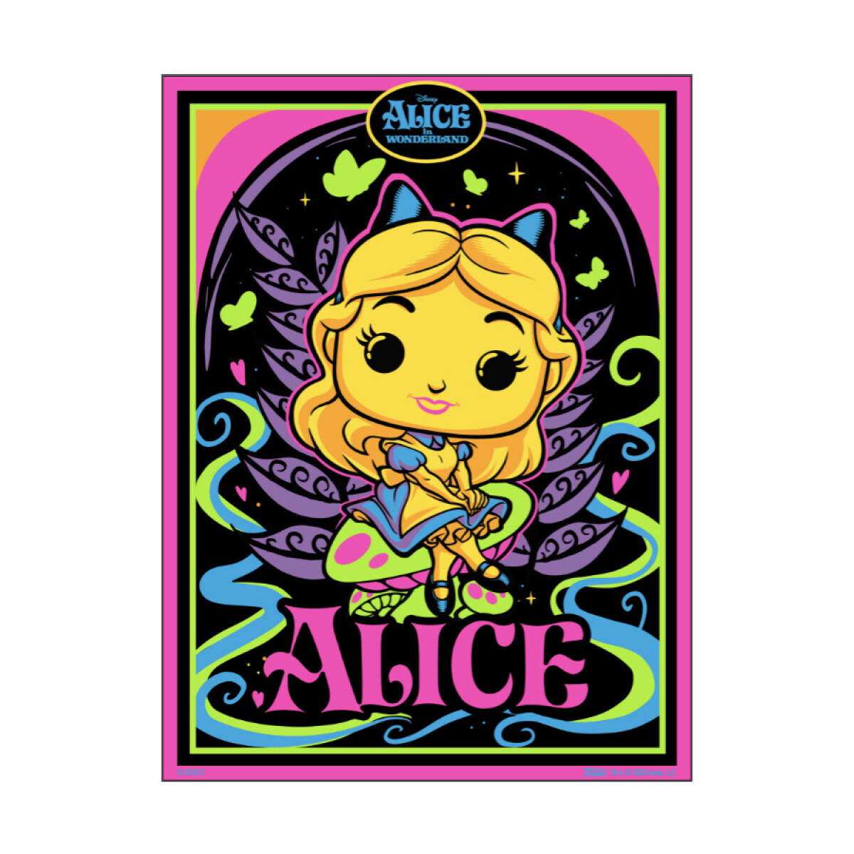 Alicia poster Funko glows in the dark - Alice in Wonderland 