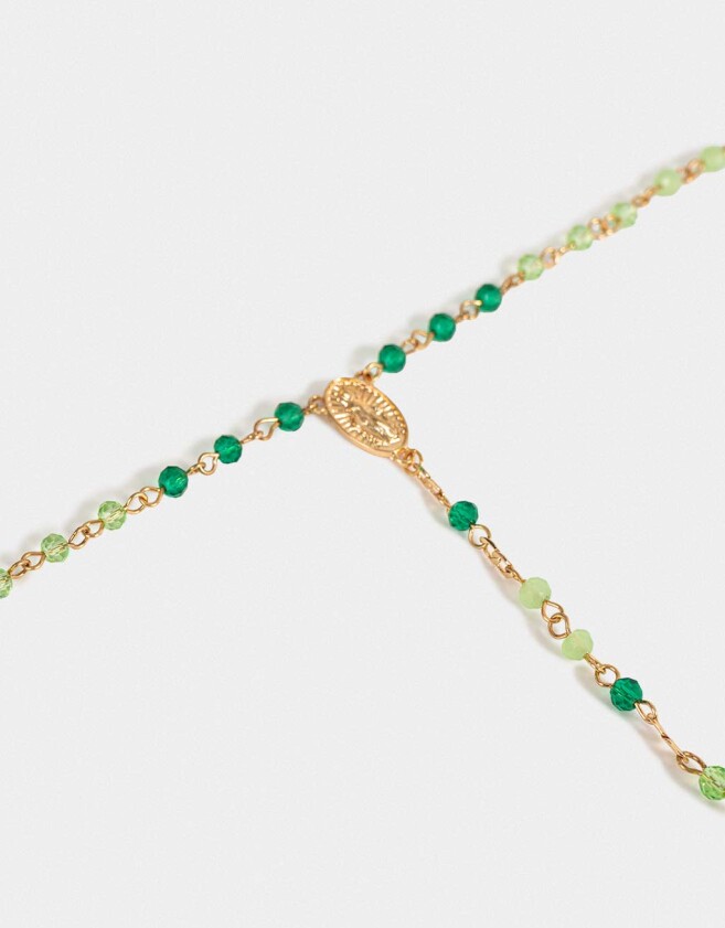 Collares Cortos Religioso Collar Con Cruz - Dorado