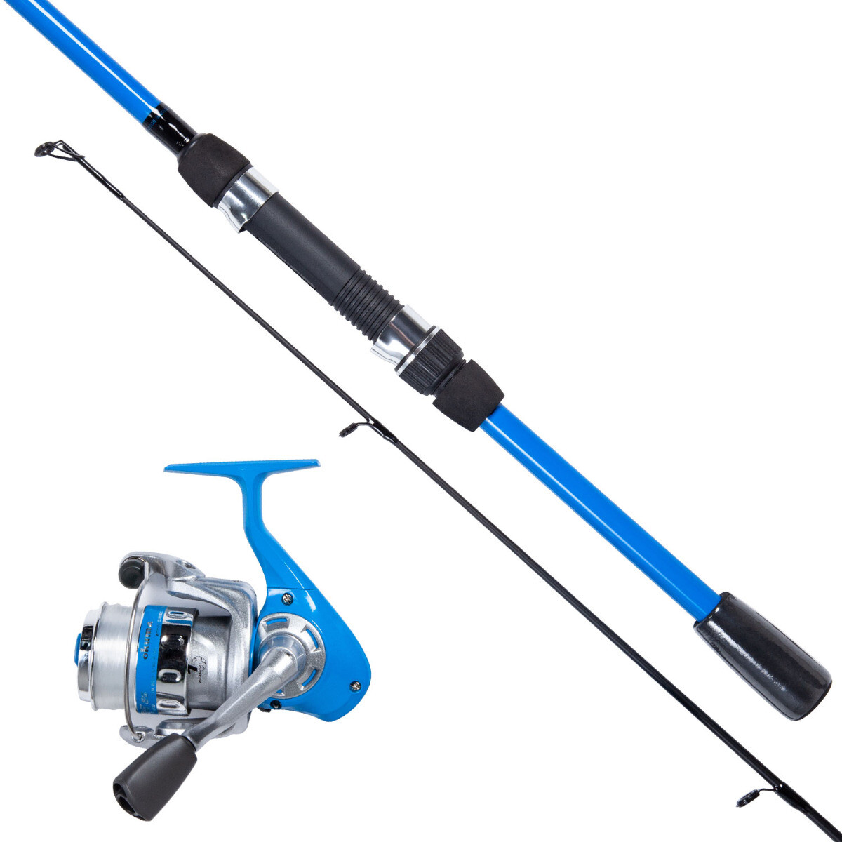 Combo Okuma Vibe Caña 2,10 Mts - Azul 