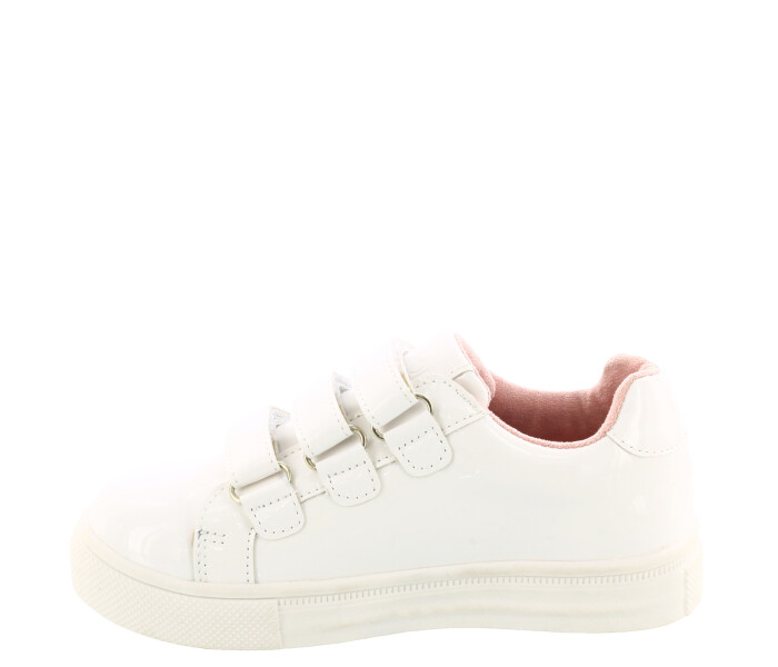 Deportivo MANDEL con tiras de charol White