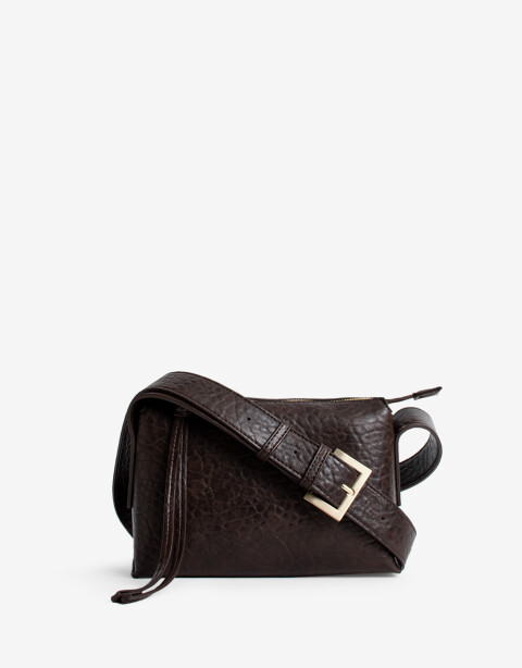 Bandoleras Bandolera Efecto Croco - Marron Chocolate