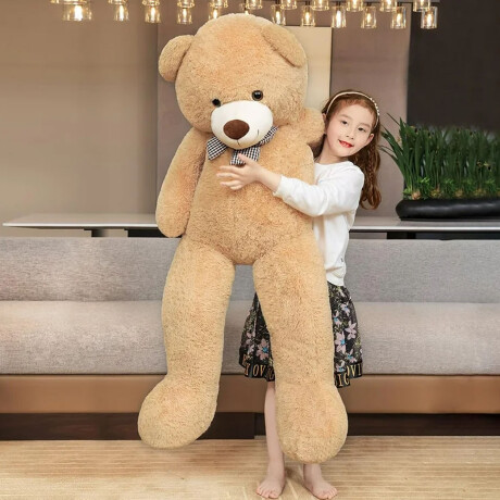 Oso de Peluche Gigante 120cm Muñeco Almohada Suave Afelpada Beige