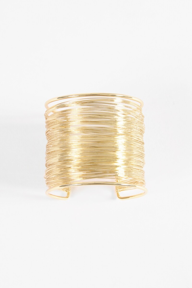 Pulsera múltiples vueltas dorado