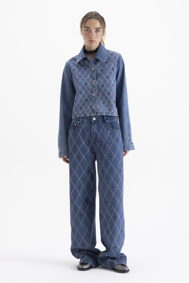 JEANS STRAIGHT KISS Azul