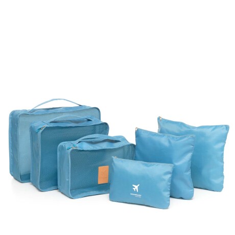SET ORGANIZADOR 6PCS POLIESTER AZUL V0103062