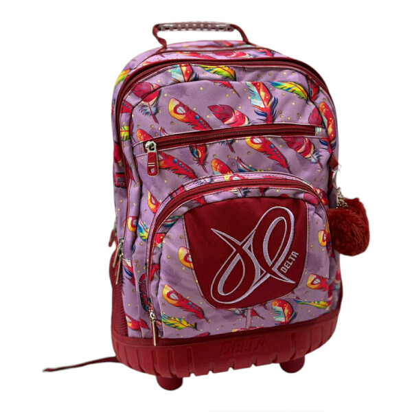 Mochila estampada con carro Estampada rosa