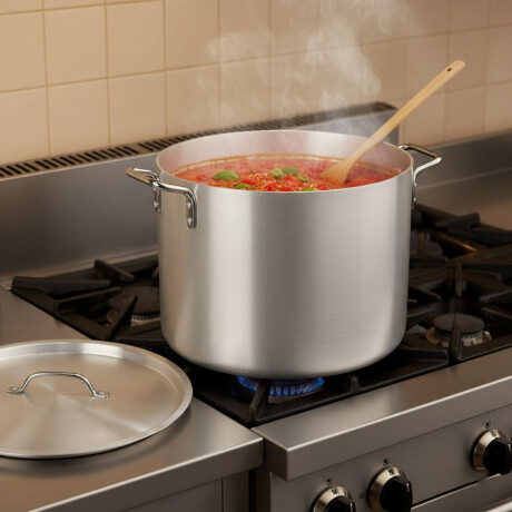 Cacerola alta con tapa. De acero inoxidable 360 x 215 mm y 22 Lts Lacor Cacerola alta con tapa. De acero inoxidable 360 x 215 mm y 22 Lts Lacor