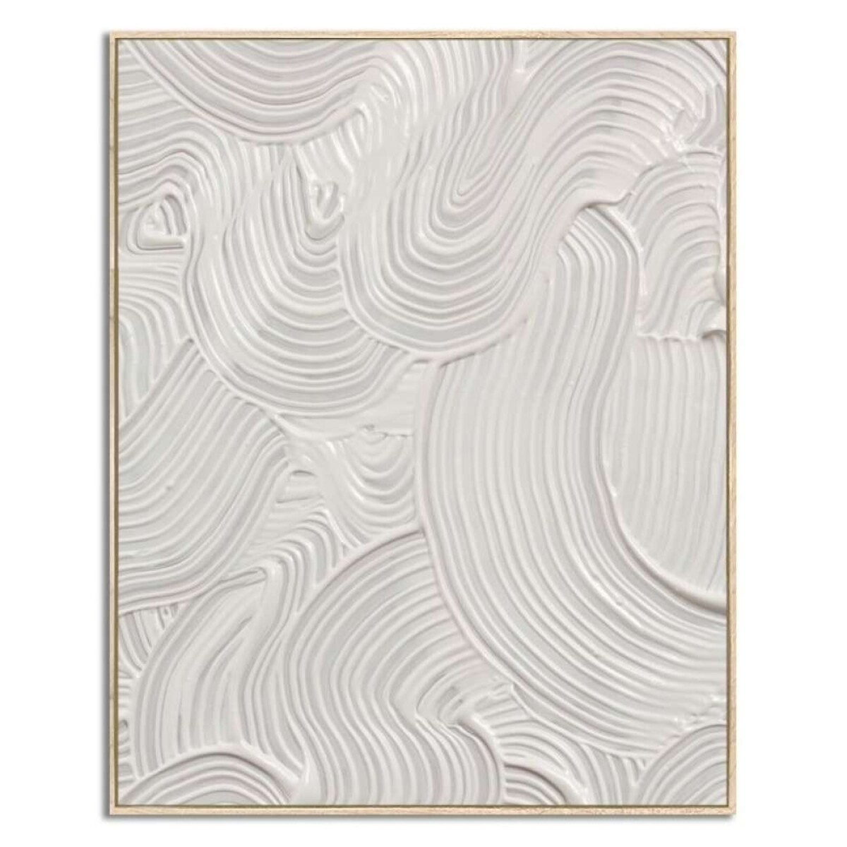 Cuadro Canvas 40X50Cm Marco Pintura Lineas 1 