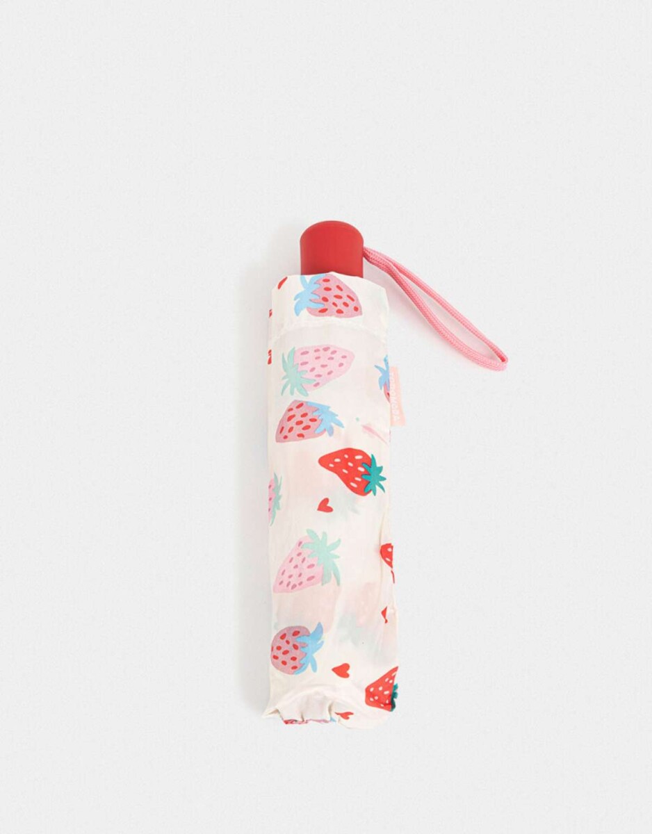 Paraguas Con Funda - Blanco Crema 