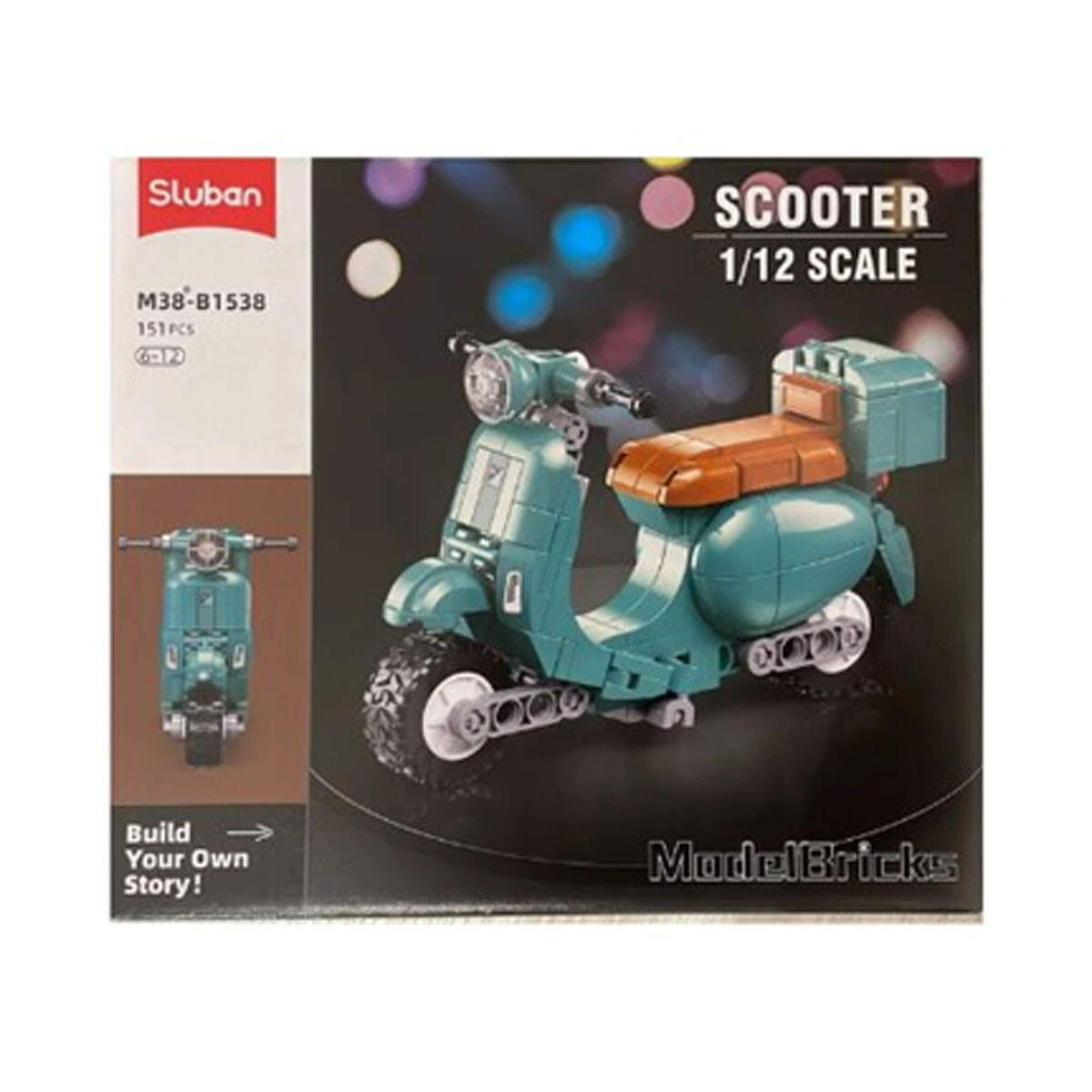 Moto Bloques Model Bricks 1/12 151 piezas Sluban 