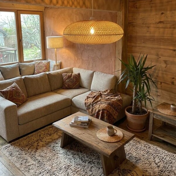 LAMPARA DE COLGAR EN BAMBU 40 CM LAMPARA DE COLGAR EN BAMBU 40 CM