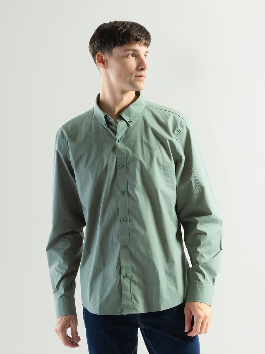 Camisa Manga Larga Algodón Principe - Verde 