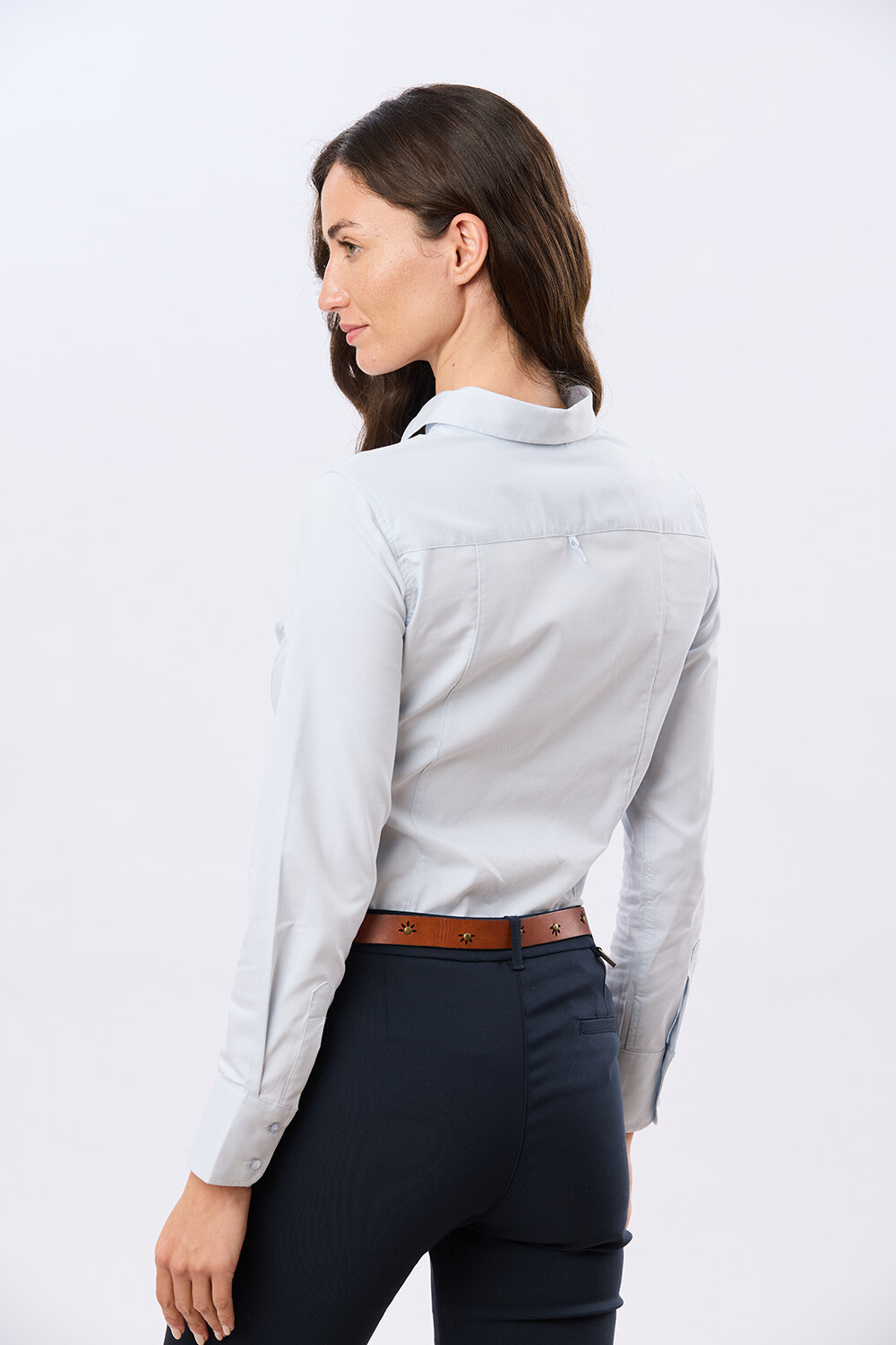 CAMISA LISA Celeste