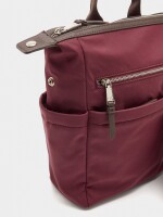 Mochila De Nylon Para Portátil 13" burdeos