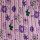 Camiseta en rib sin mangas con flores Lila