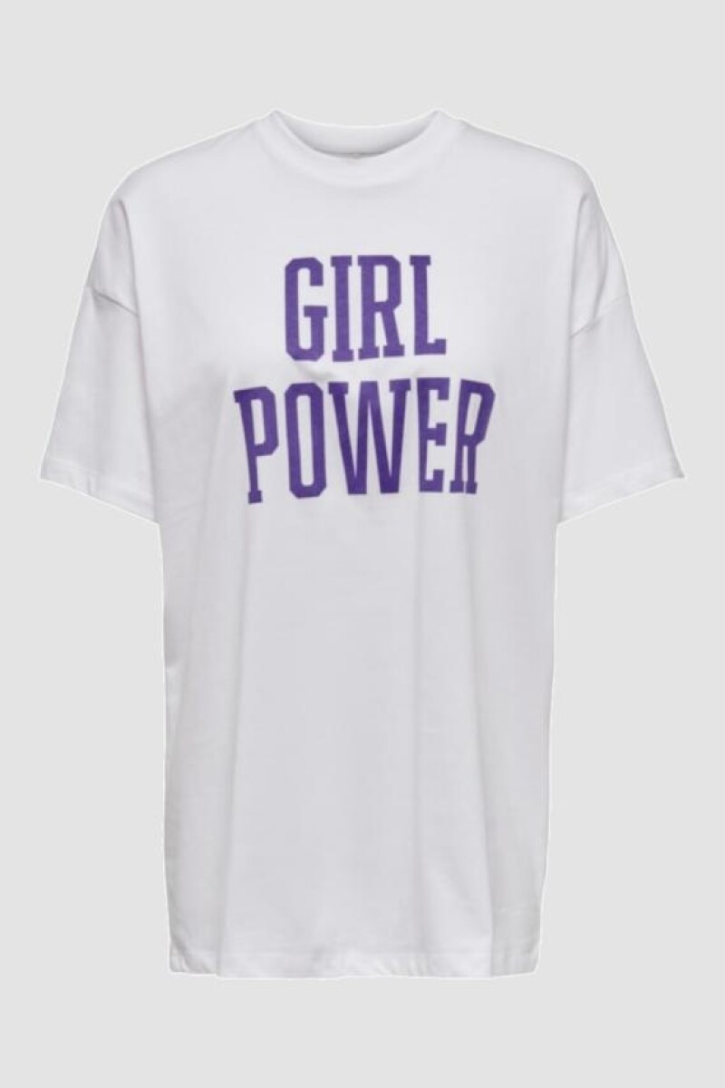 T-shirt Girl Power - Bright White 