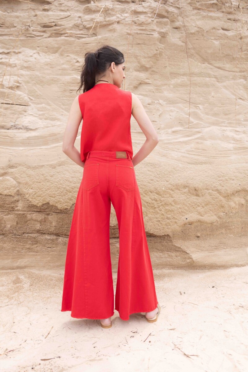 JEAN WIDE XL Rojo