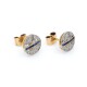 Caravanas oro 18k , diamantes y zafiros sintéticos Caravanas oro 18k , diamantes y zafiros sintéticos