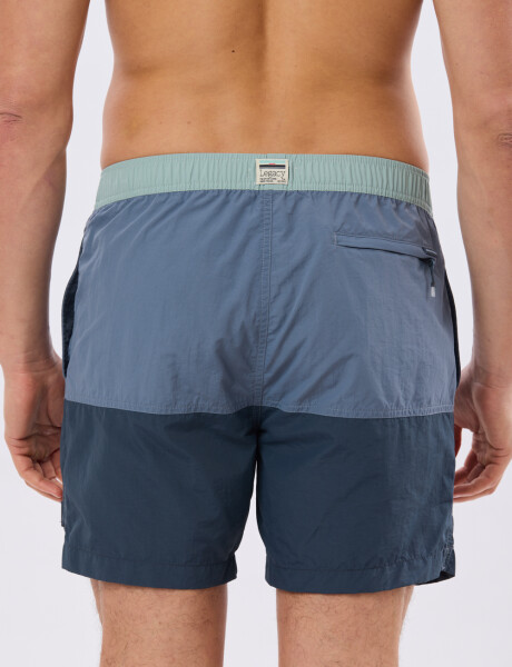 SHORT DE BAÑO COMBINADO Azul