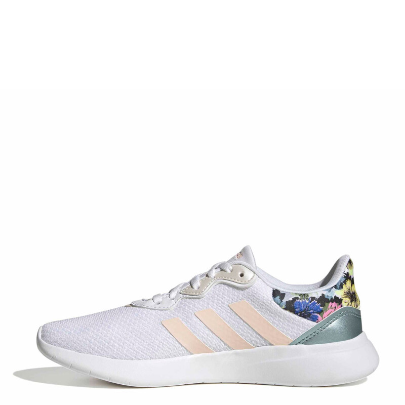 Championes de Mujer Adidas QT Racer 3.0 Blanco - Anaranjado - Metalizado