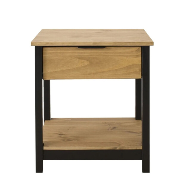 Mesa de luz madera maciza un cajón Mesa de luz madera maciza un cajón