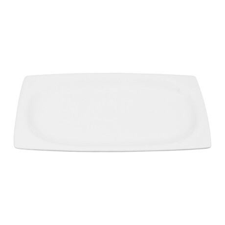 Fuente de ceramica blanca rectangular Fuente de ceramica blanca rectangular