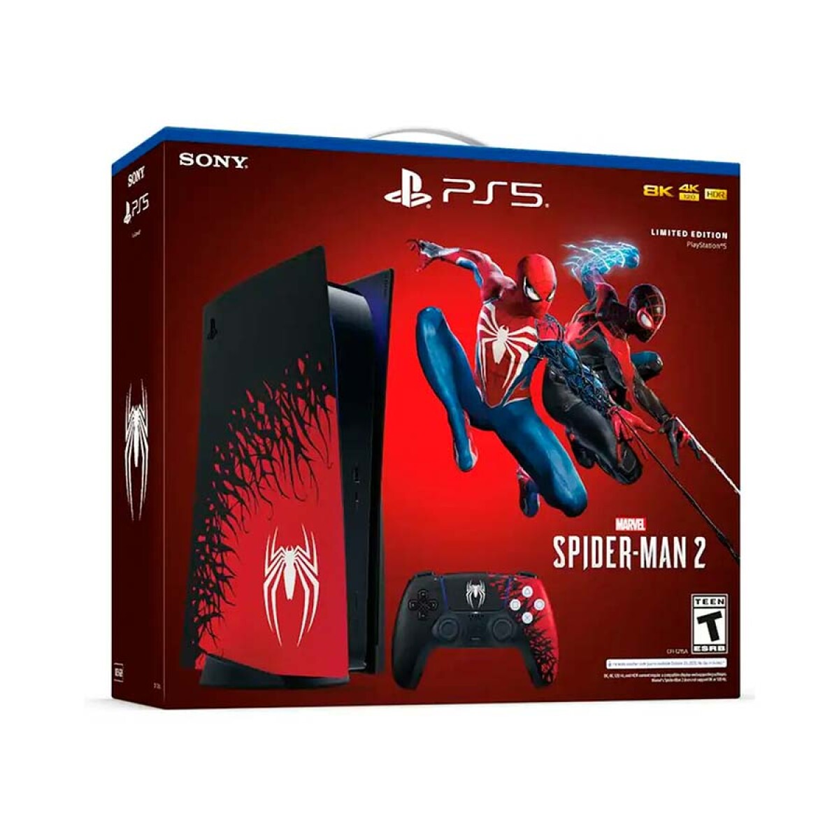 Consola Ps5 Slim Bundle Spiderman 2 + Mando Ps5 Blanco