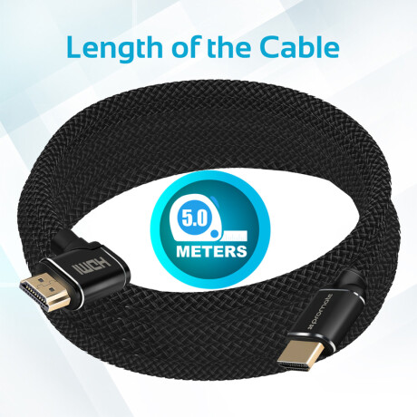 Cable Hdmi Promate 4k 5 Metros C/angulo Cable Hdmi Promate 4k 5 Metros C/angulo