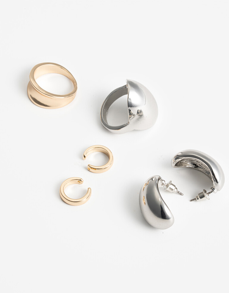 Bijouterie Set Metal Bijou Set Metal - Dorado