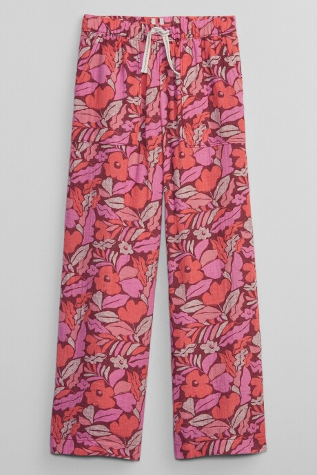 Pantalón Utility Con Elástico Niña Cyclamen 16-3118 Tcx