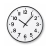 RELOJ DE PARED A PILA ANALOGICO Negro