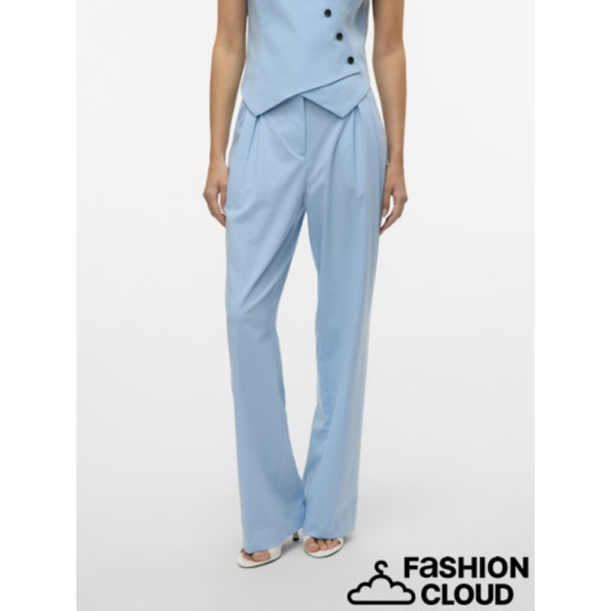 VMLIBA HW WIDE POCKET DETAIL PANTS - Airy Blue 