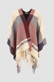 Poncho tres colores Azul