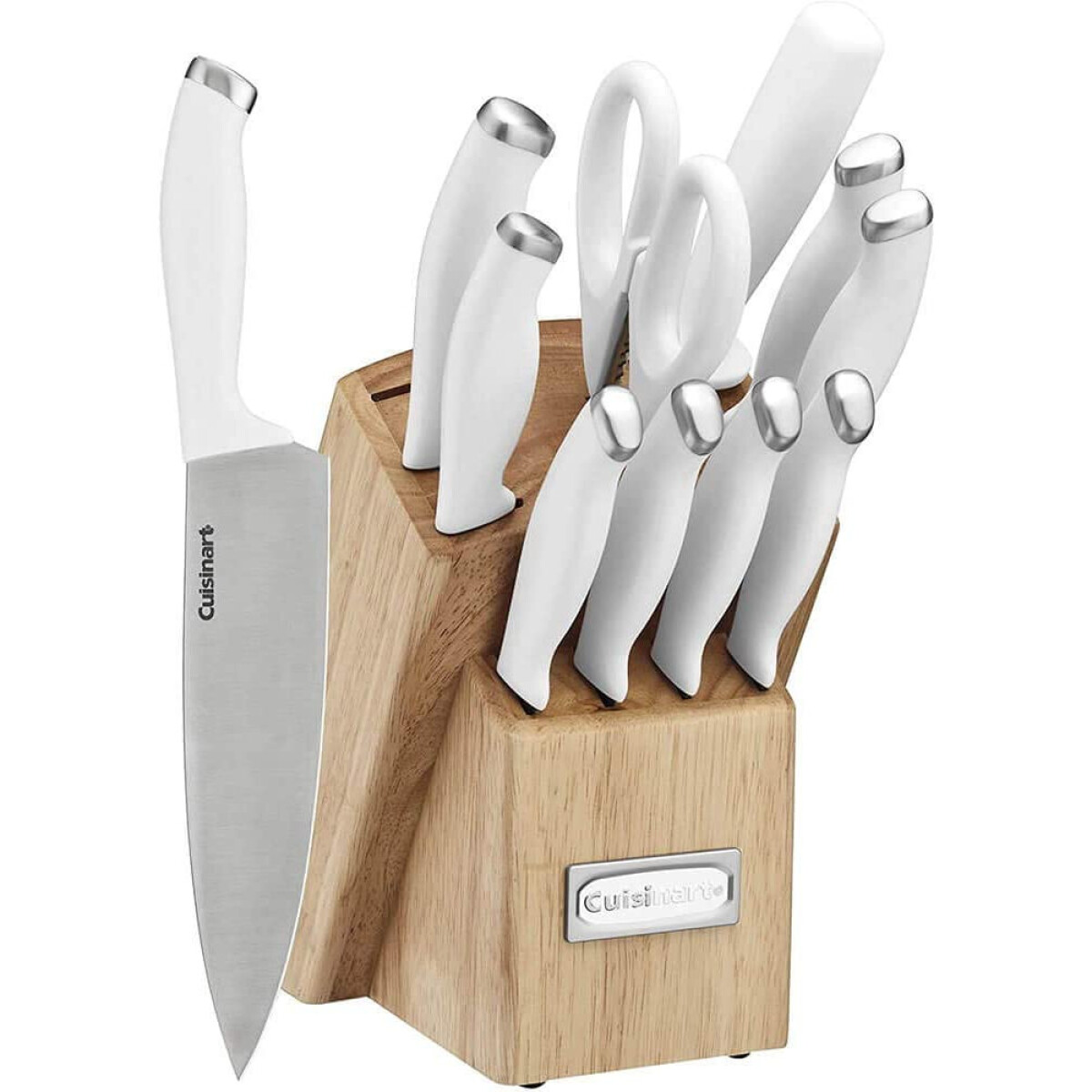 Taco de cuchillos 12 piezas blanco Cuisinart 