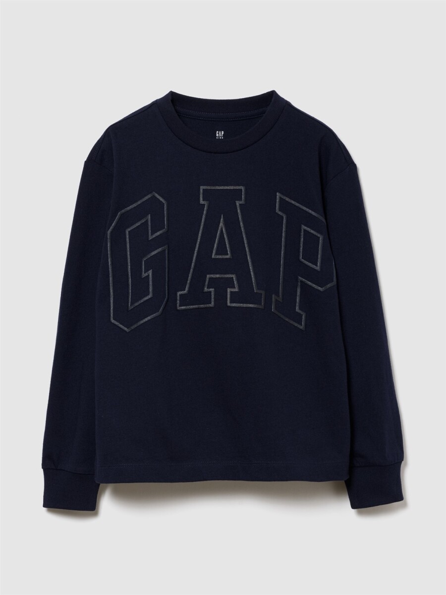 Remera Logo Gap Niño - Navy Uniform 